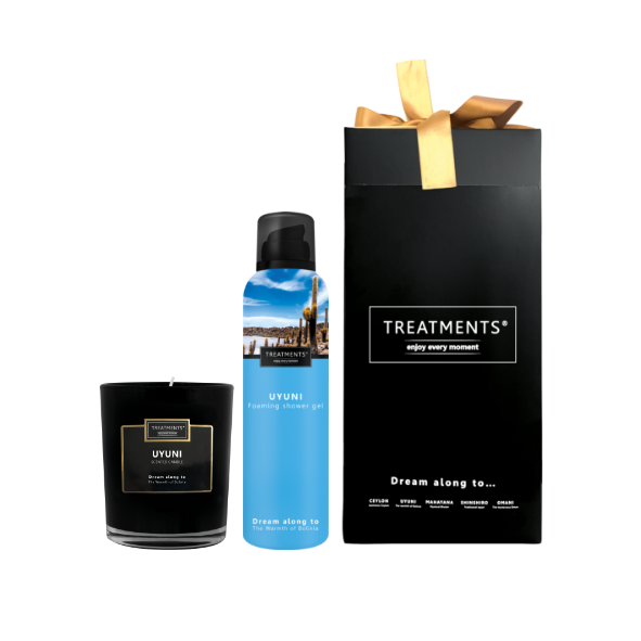 Treatments® - Giftbox Shower Foam & Candle - Uyuni