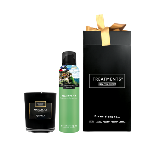 Treatments® - Geschenkbox Duschschaum &amp; Kerze - Mahayana